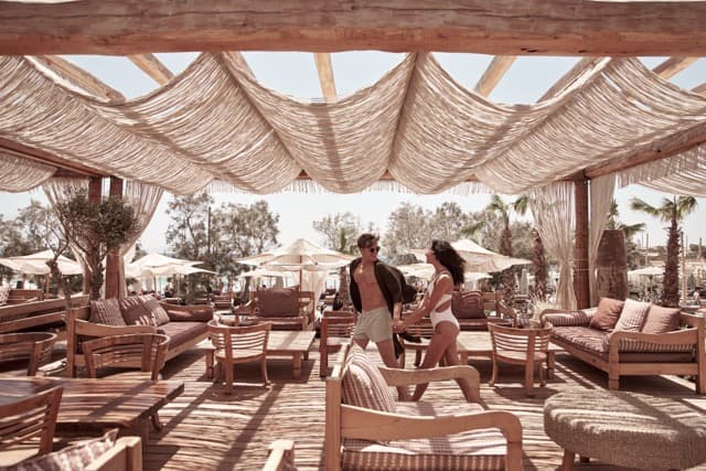 Boho Pool Lounge - Between the Pool & beach, mostly shaded, comfy furniture (Standing or seated Guests)