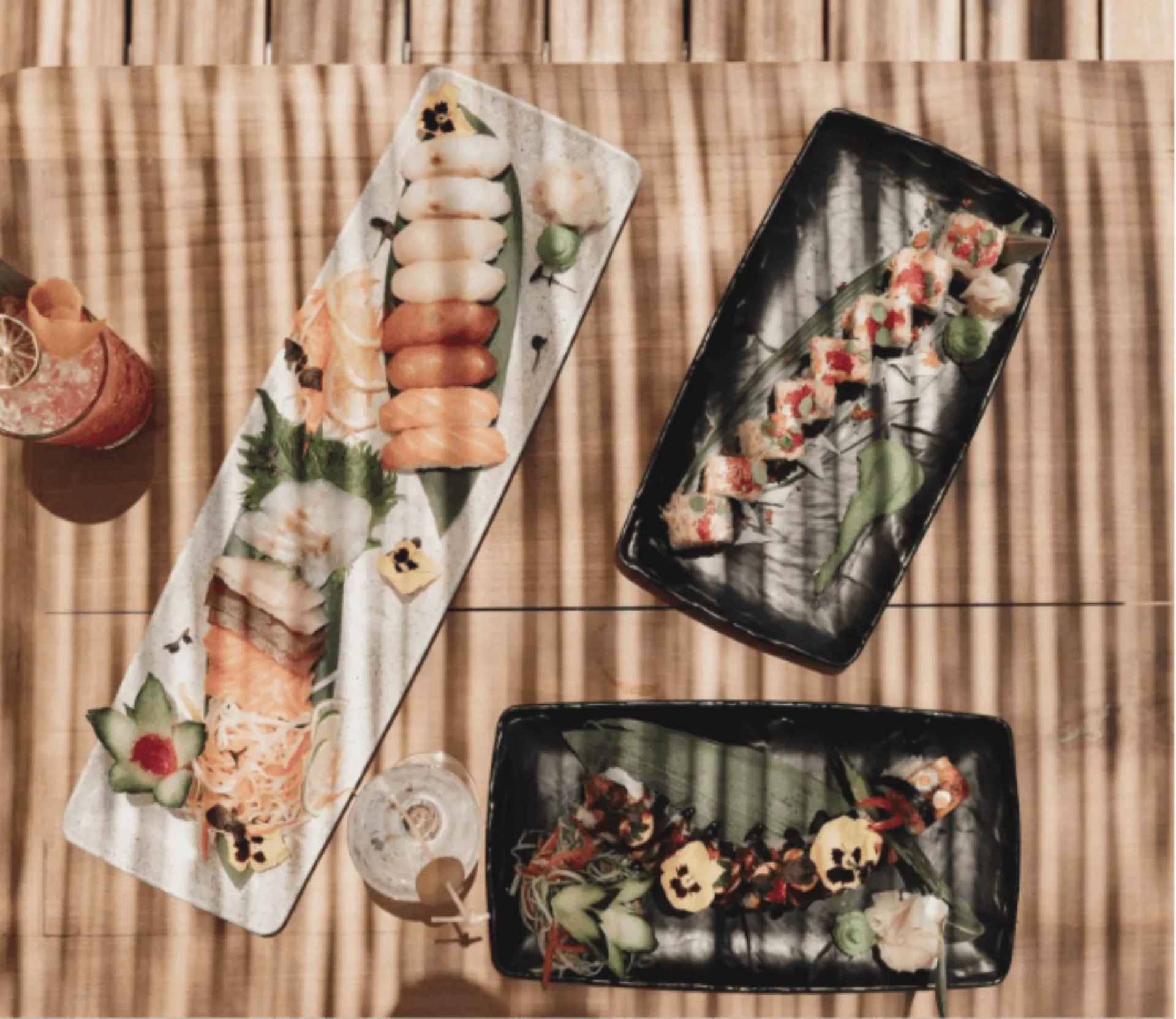 Sushi dish at SantAnna Mykonos