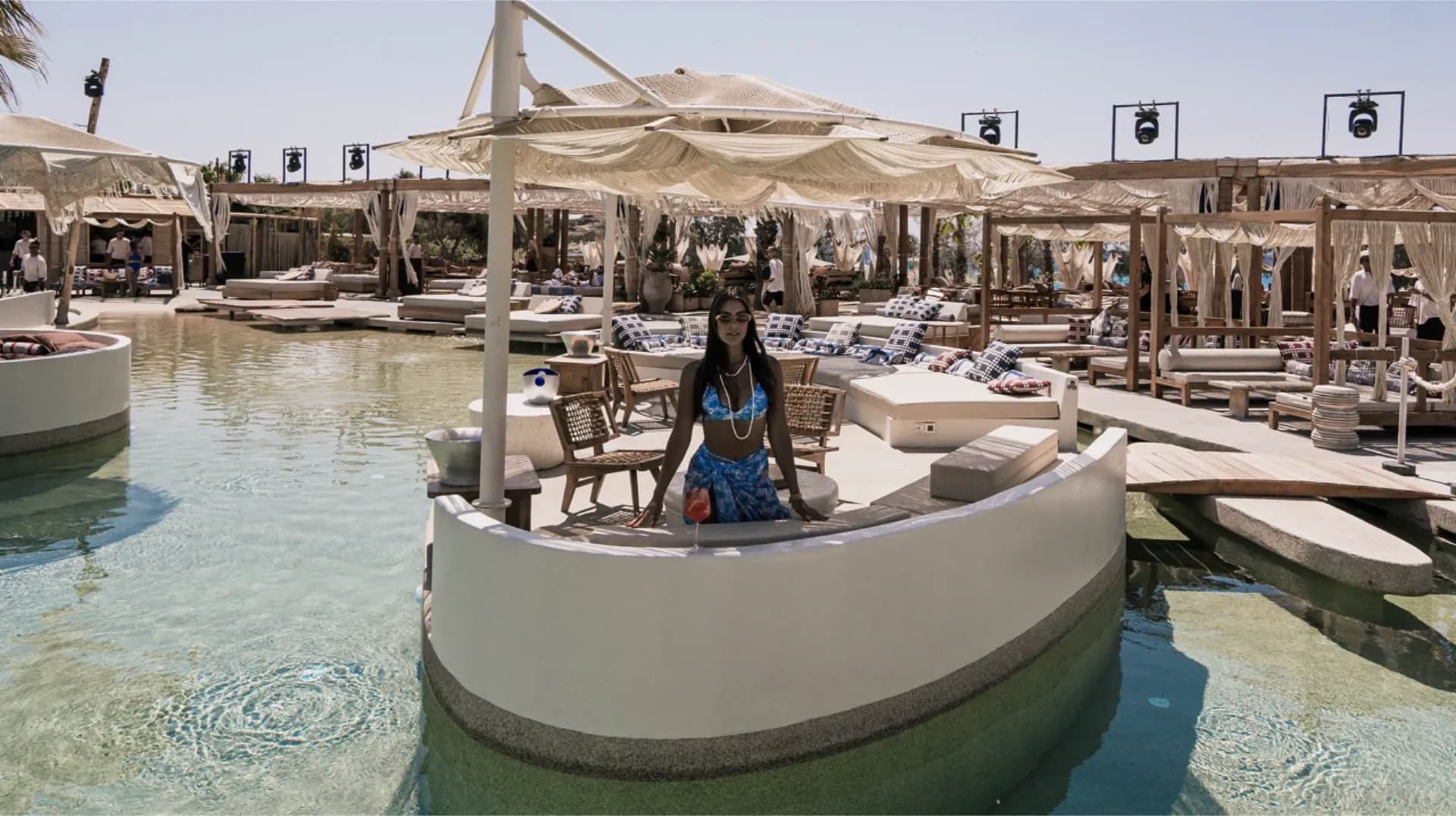 Thyra Island - Private Island at the Pool area, partly shaded, perfect for a big group (16 Guests).